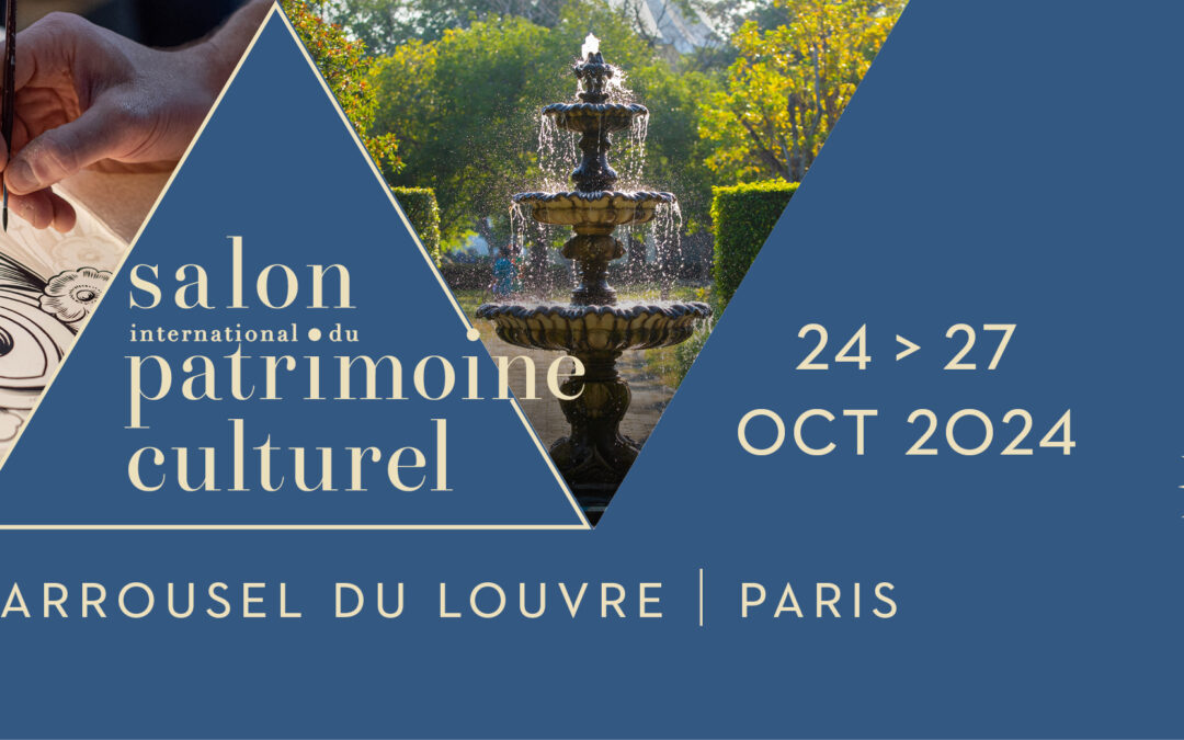 Rémy Garnier au Salon International du Patrimoine Culturel pour l’édition 2024 !